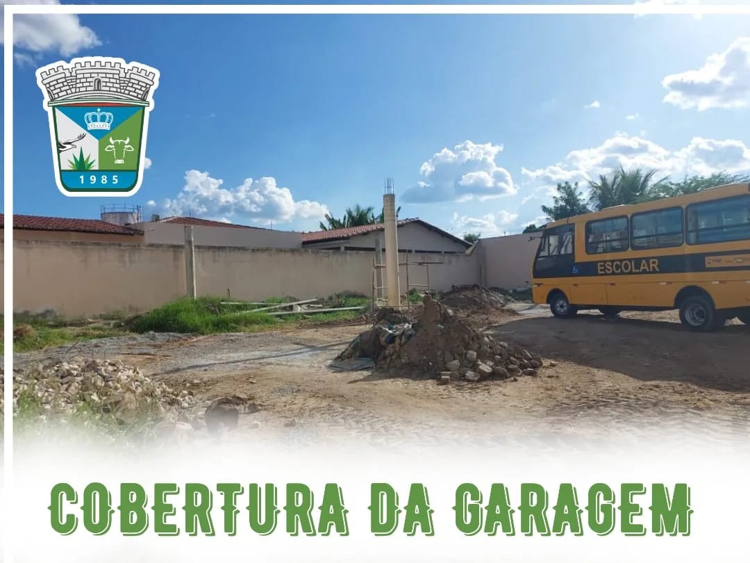 Cobertura da Garagem dos ônibus escolares.